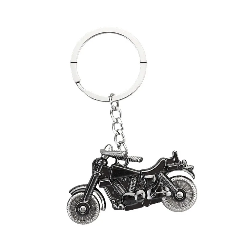 Motocross Helmet Key Chains Zinc Alloy 3D Craft KeyRing Pendant Car Decor Motorcycle Model Key Holder Fashion Jewelry Gift