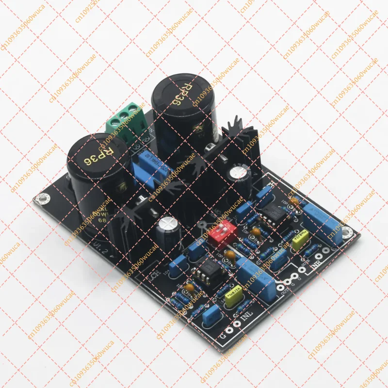 Dual MM Phono Preamplifier Board, Stereo Audio Amplifier Module with High Gain & Low Noise