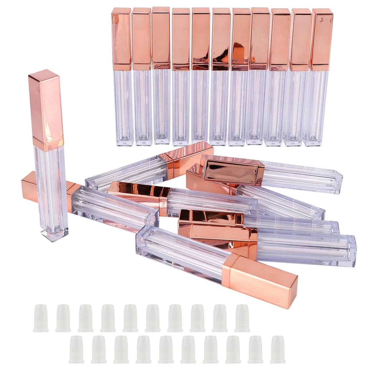 

New 5ML Empty Lip Gloss Tubes Lip Balm Bottles Refillable Cosmetic Containers Sample Bottles DIY Lipstick Tubes Make Up Tool