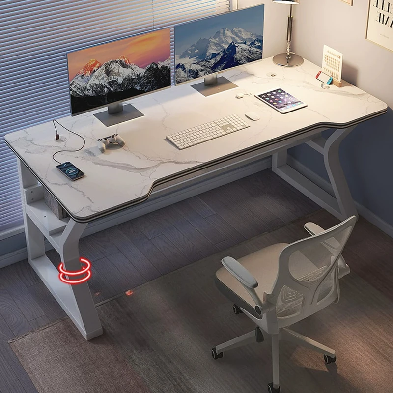 Modern Gaming Computer Desk Bedroom Decoration Organizer Laptop Computer Desk Standing Coffee Mid Century Mesa Baja Furniture