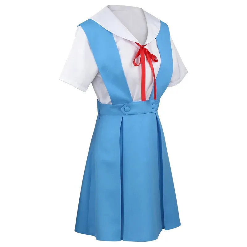 Ayanami Rei Vestito Cosplay con Calzini Asuka Langley Sohryu Uniforme Scolastica Ayanami Rei Abiti per Anime Comic Con Asuka cosplay