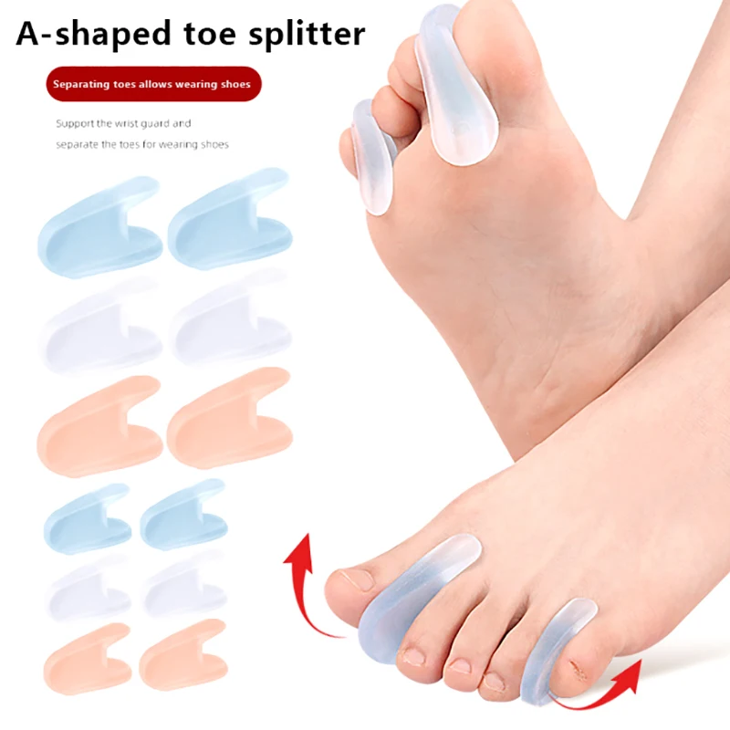 Foot Care Tool Silicone Toe Separator Hallux Valgus Bunion Adjuster Corrector Silicone Thumb Corrector Protector Straightening
