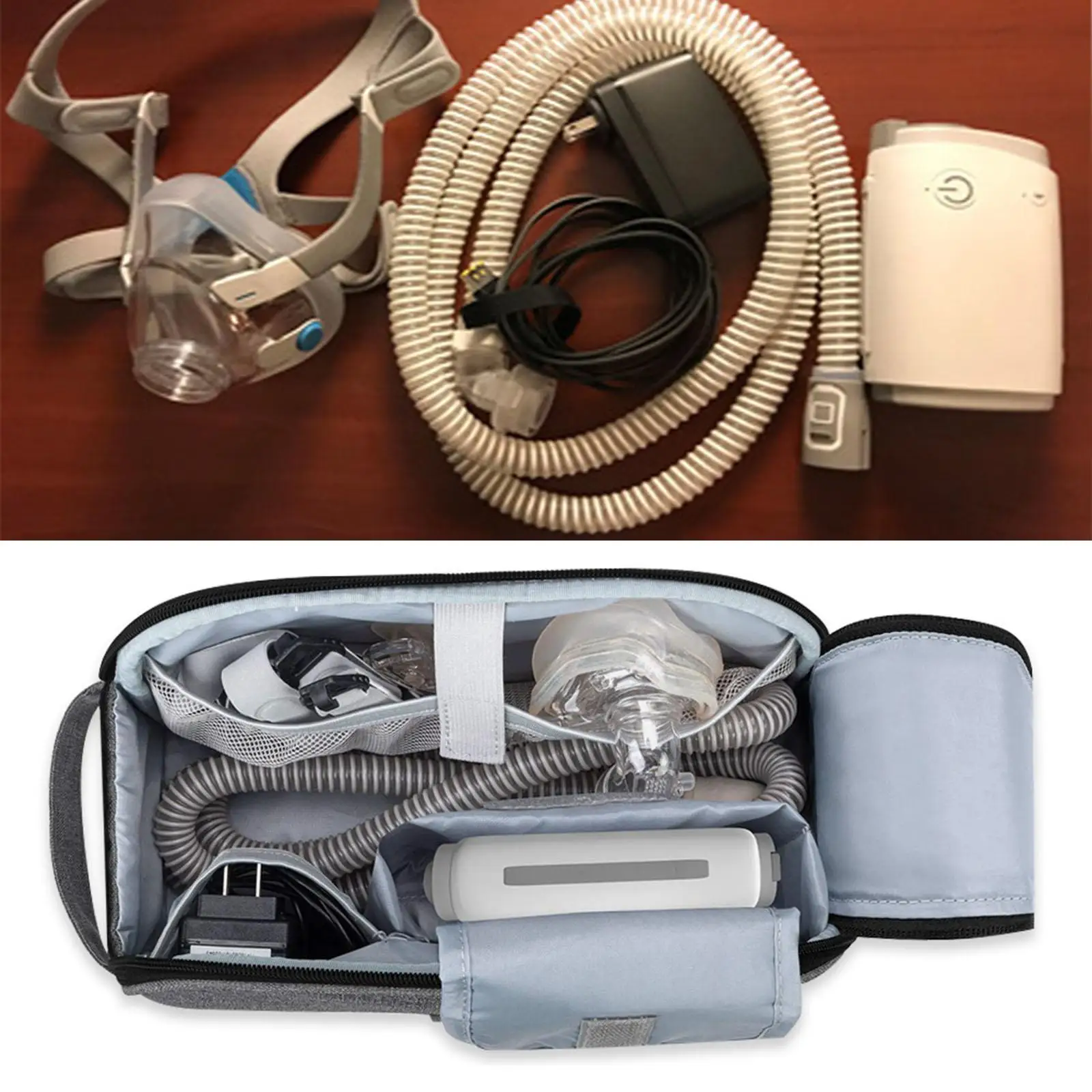 

Многофункциональная дорожная сумка-тоут для переноски, сумка для хранения аксессуаров CPAP, сумка для переноски CPAP