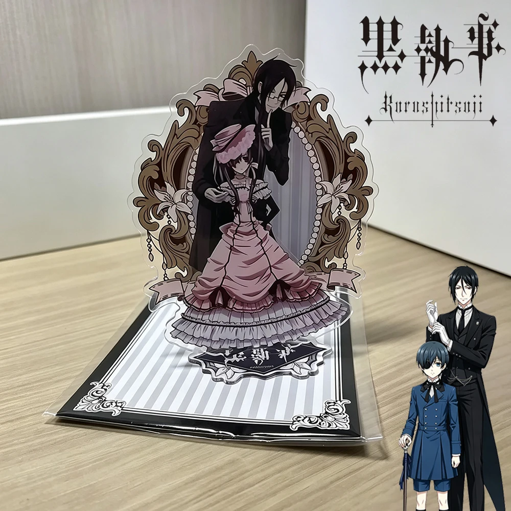 Anime Black Butler Sebastian·Michaelis Ciel Phantomhive Cosplay Standing Plate Acrylic Desktop Decoration Stand Accessories Prop