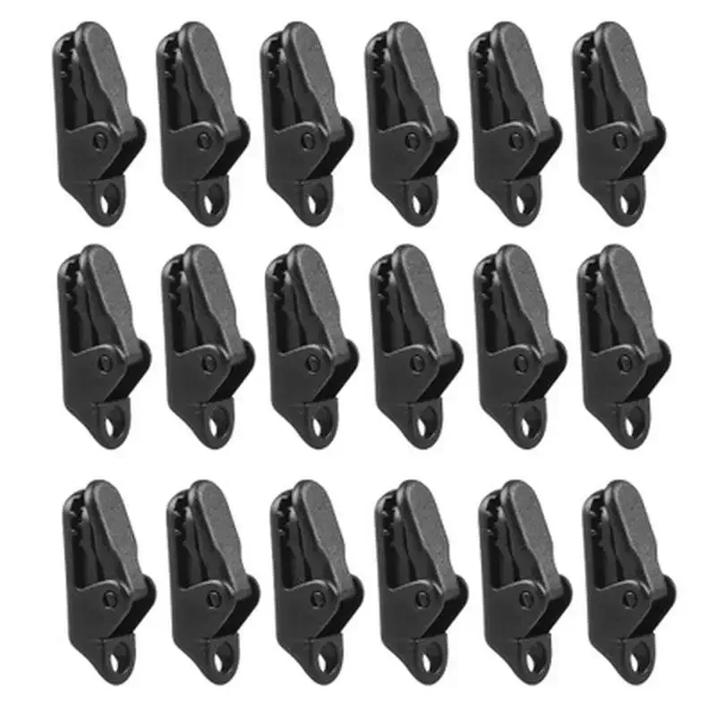 10 Pcs Tent Pull Point Clip Outdoor Camping Alligator Hook Buckle for The Crocodile