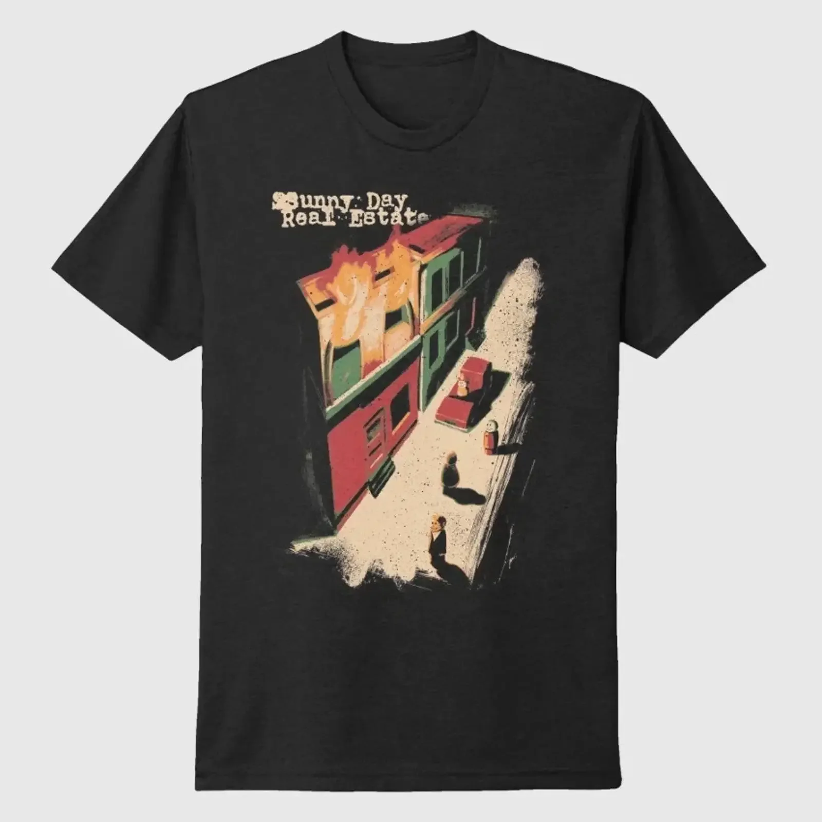 Sunny Day Real Estate Burning Building T Shirt Full Size S To 5XL DS687 vintage Washed fashion Comfortable Stylish Breathable