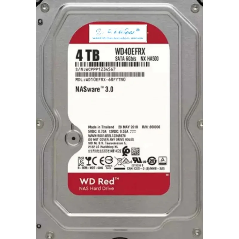 For WD40EFRX 4TB 3.5 4T   NAS