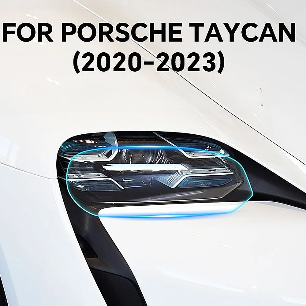 

Pre-cut PPF Transparent Paint Protection Film Car Wrap Headlight Rearview Mirror Sticker for Porsche Taycan 2020 2021 2022 2023