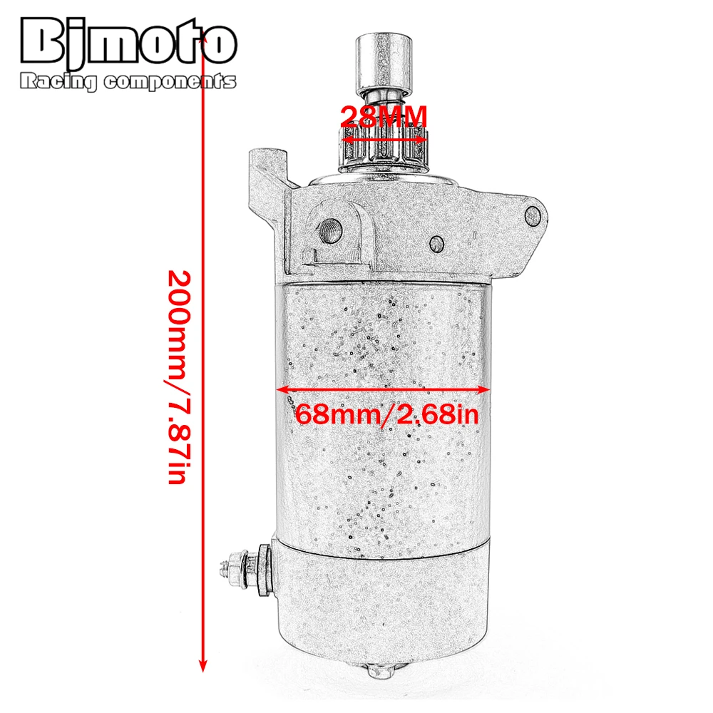 Motorcycle Starter Motor For Yamaha 25HP 50HP 60HP 70HP 6H3-81800-10 6H3-81800-11 30HP 40HP 6J4-81800-00 6F5-81800-11
