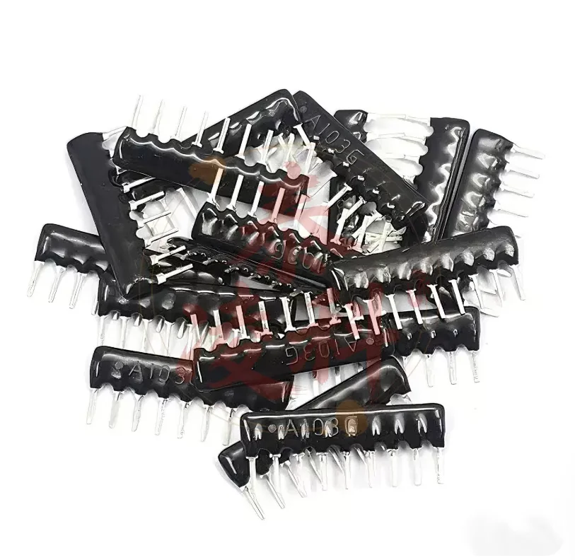 20pcs 4.7K/470R/100K/1K/330R/10K Ohm A07-472/471/104/102/331/103/j/g Reistance 7PIN Network Resistor