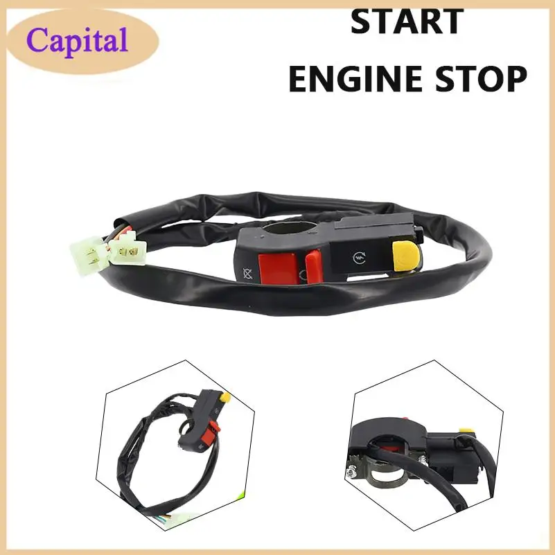 Universal Motorcycle 22mm Handlebar Electric Starter Start & Stop ontrol Switch Button ON/OFF For Dirt Bike ATV Scooter Moped