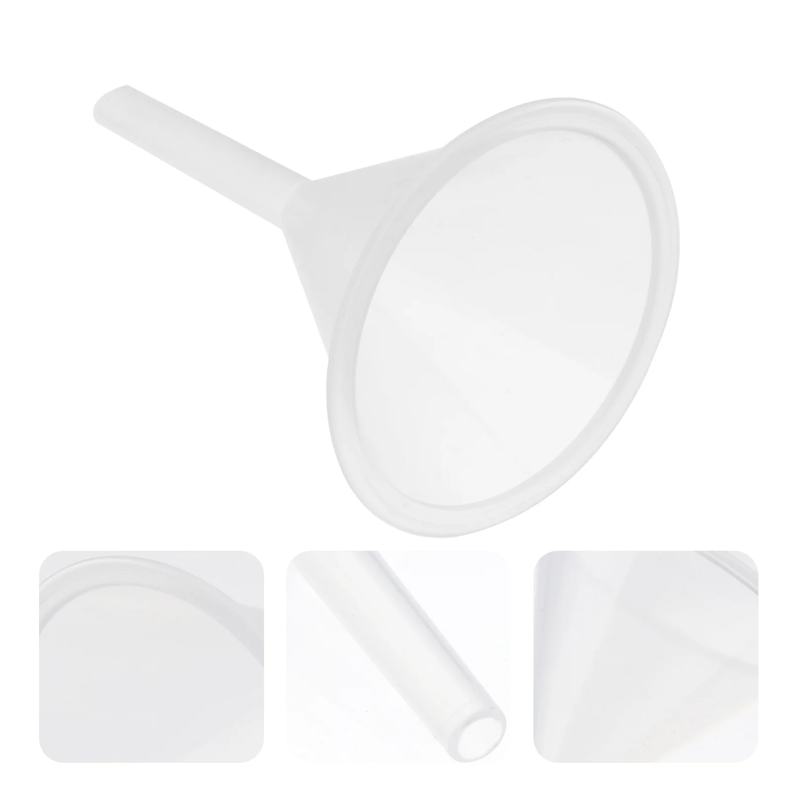 5Pcs Plastic Funnel Multipurpose Clear for Auto Oil Change Transmission Steering Additive Funnel