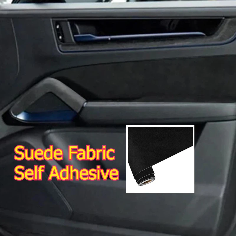 

50x149 см автомобильная внутренняя обивка, замшевая ткань, самоклеящаяся задняя замшевая пленка для дверной панели, ткань для модификации верстака