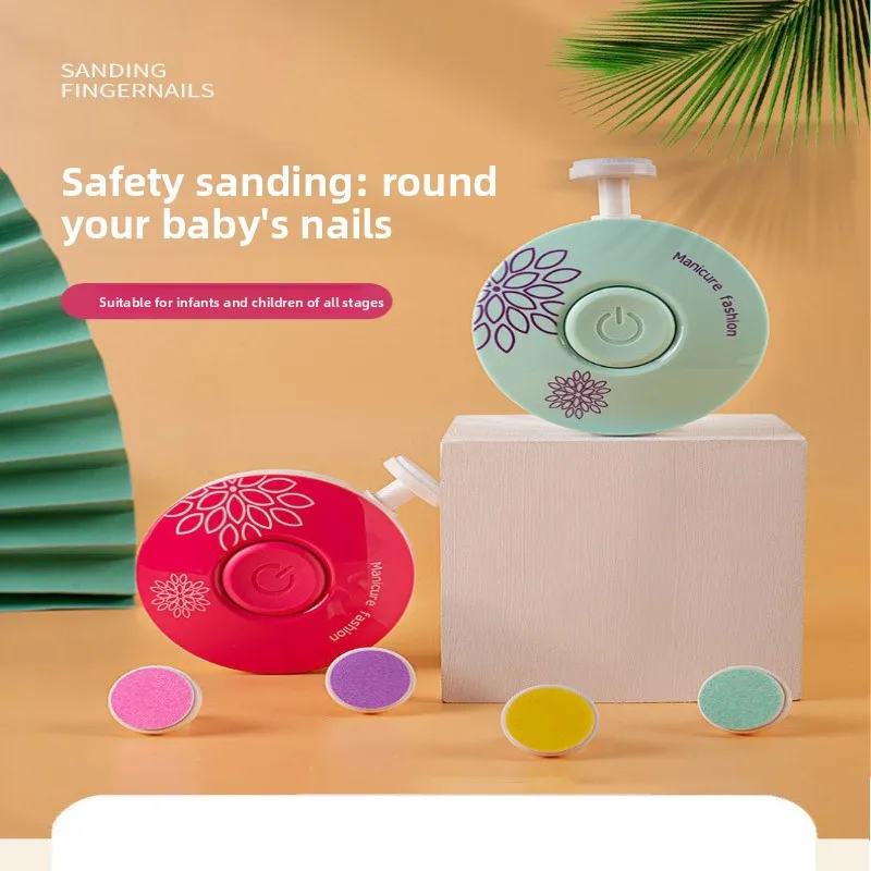 

Electric Nail File for Kids & Adults, Baby Nail Grinder with 6 Polishing Heads, Safe Nail Trimmer for Infant & Family Use