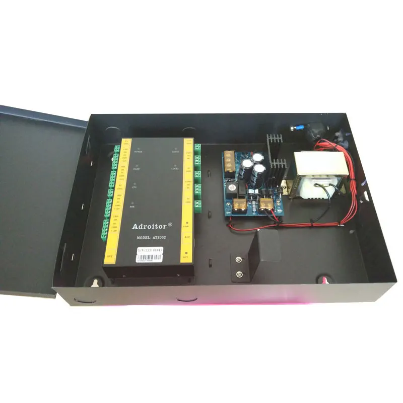 

Hi-End 32-Bit TCP/IP Two Door Control Kit Power Case With Battery Space Support Software/ Web/ Tablet