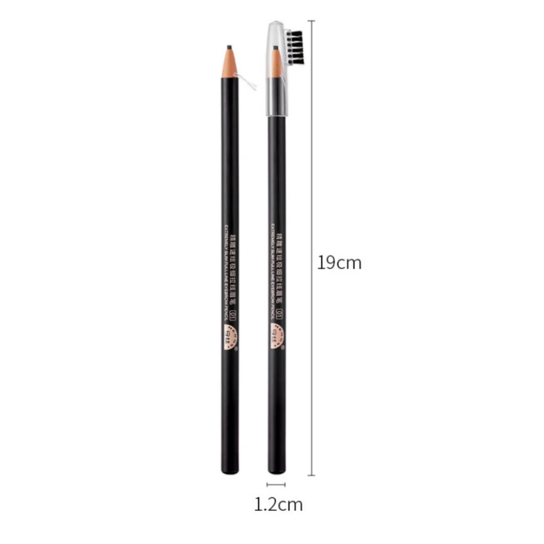 3PCS high-quality 2mm ultra-fine wire eyebrow pencil with precision carving, quick drawing, smooth and waterproof makeup pen