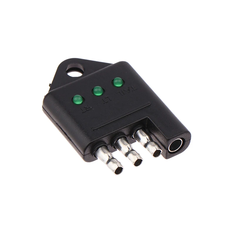 1PC Car Accessories 4 Pin Trailer Light Wire Circuit Tester 4 Way Trailer Tester Connector Trailer Wiring Tester