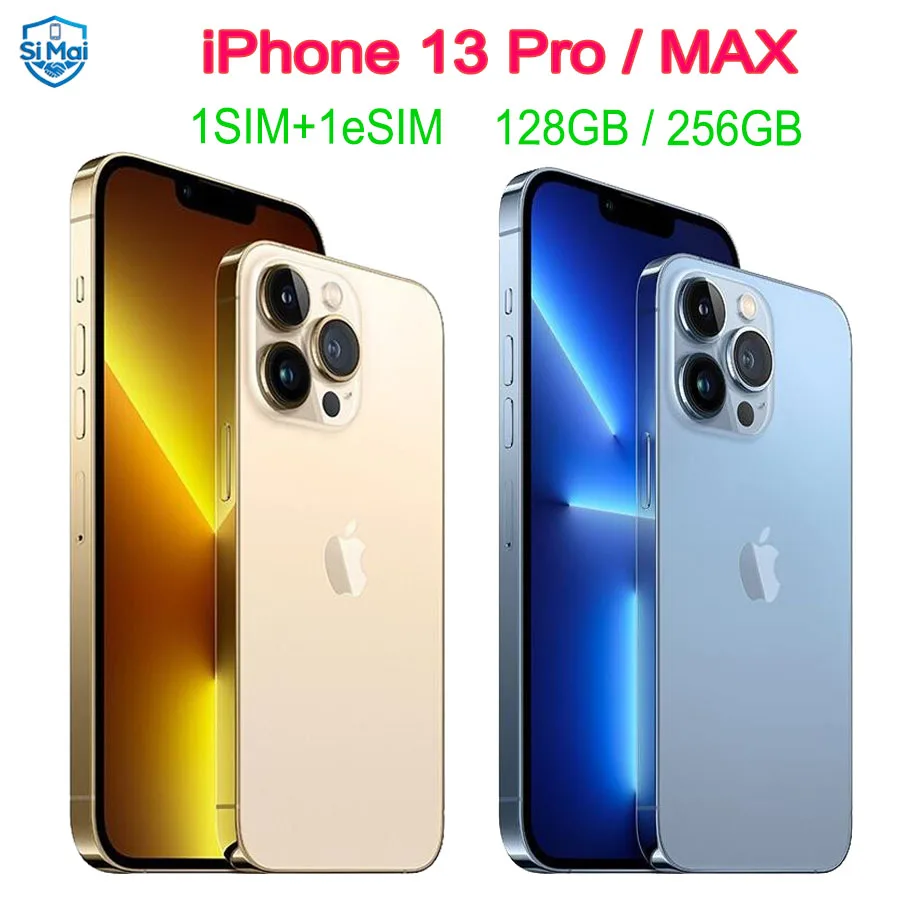 Teléfono Apple iPhone 13 Pro de 6.1 Pulgadas, 13 Pro Max de 6.7 Pulgadas, Pantalla OLED Retina Original, Face ID, Desbloqueado, Teléfono Móvil 5G