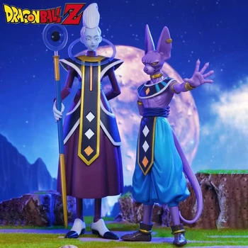 애니메이션 드래곤 볼 Z 그림 파괴의 신 Dxf Whis 피규어 Beerus 입상 PVC 동상 모델 컬렉션 성인 어린이 장난감