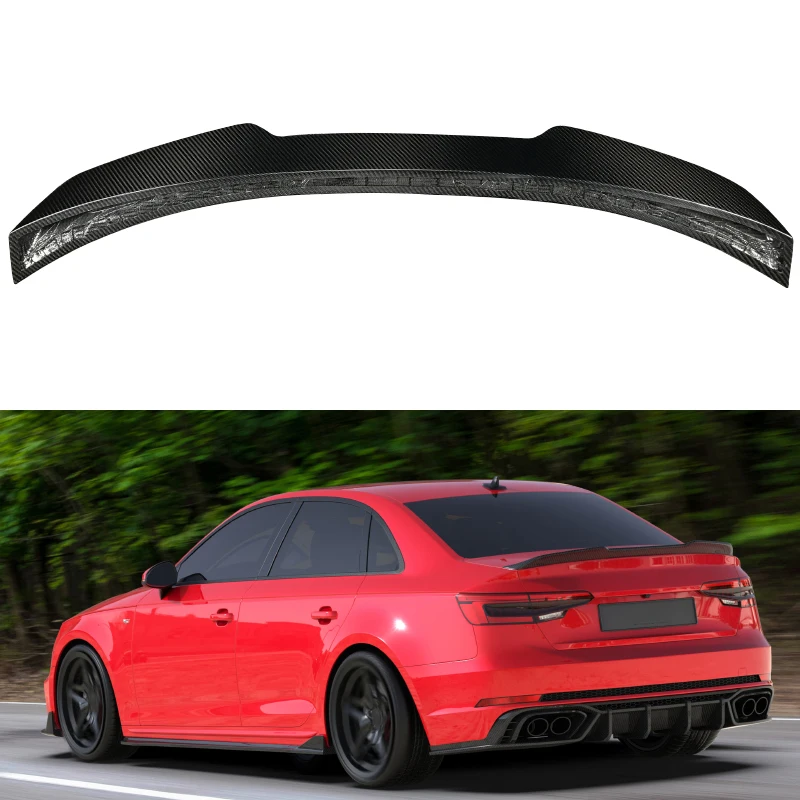 

OEM Dry Carbon Fiber Rear Trunk Spoiler For A4 B6 B7 B8 B8.5 B9 B10 Rear Wing