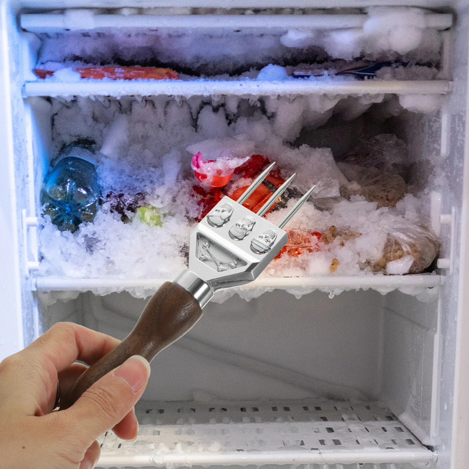 

Ice Breaker Stainless Steel Crusher Kitchen Gadget Major Small Hammer Tools Picks for Chipping Wood Household Handle