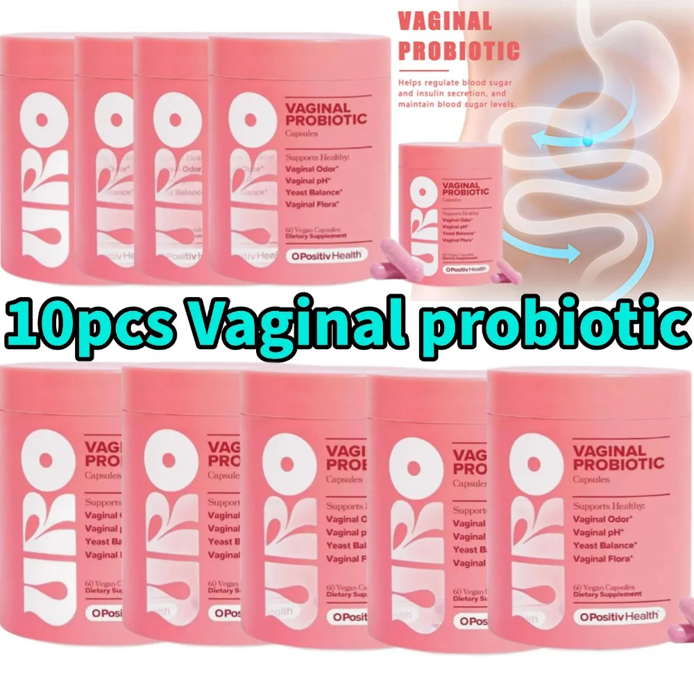 

10pcs 60 Capsules Woman Capsules Probiotic Supports Healthy Dietary Supplement Yeast Balance Positive Health