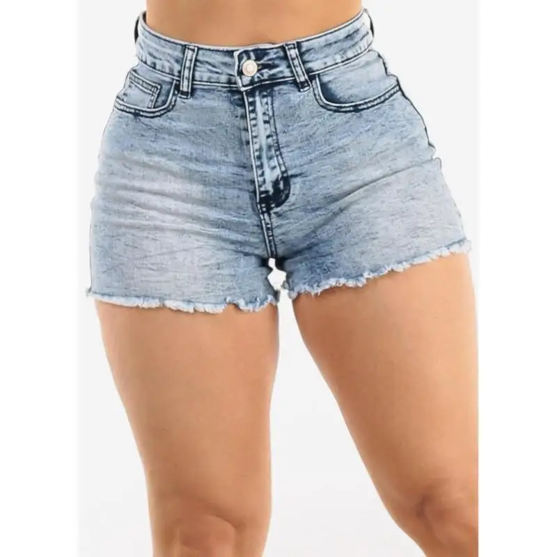 

Мужские джинсовые орты с высокой талией и эластичной отделкой, трансграничные новые винтажные брюки Ciwalk из девяти предметов, футболка из винилового волокна