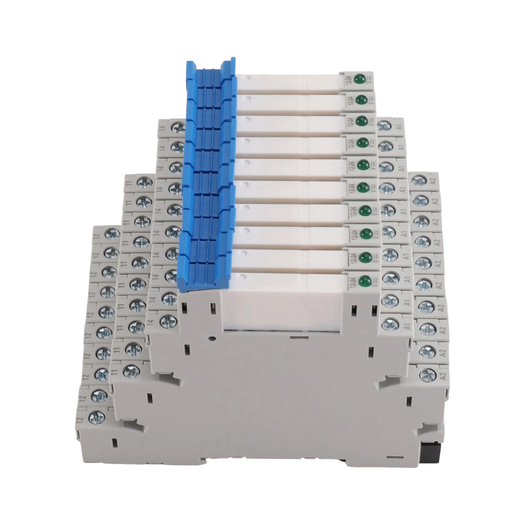 IALJ-10PCS DIN Rail Relay Module 41F Slim Relay 41F-1Z-C2-1