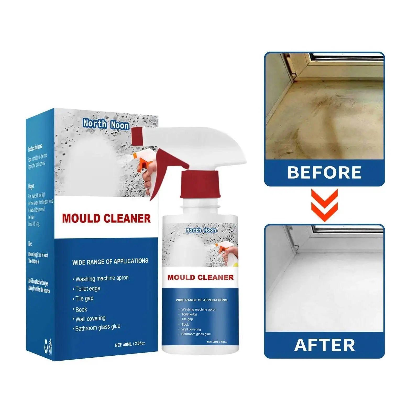 

Mold Remover Household Mildew Ceramic Cleaning Agent Furniture Tile Removal Floor Wall Cleaner Multifunctional Foam Spray