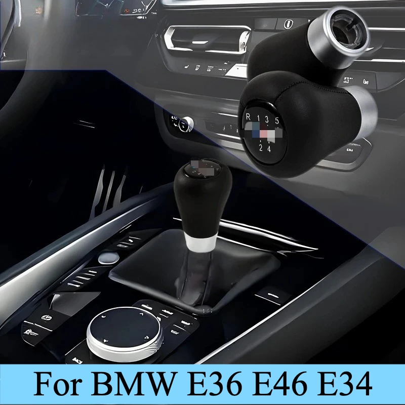 

BMW E36/E46/E34 LED Shift Knob - Illuminated 5/6 Speed Gear Shifter Replacement, Sporty Handball Design with Premium Finish