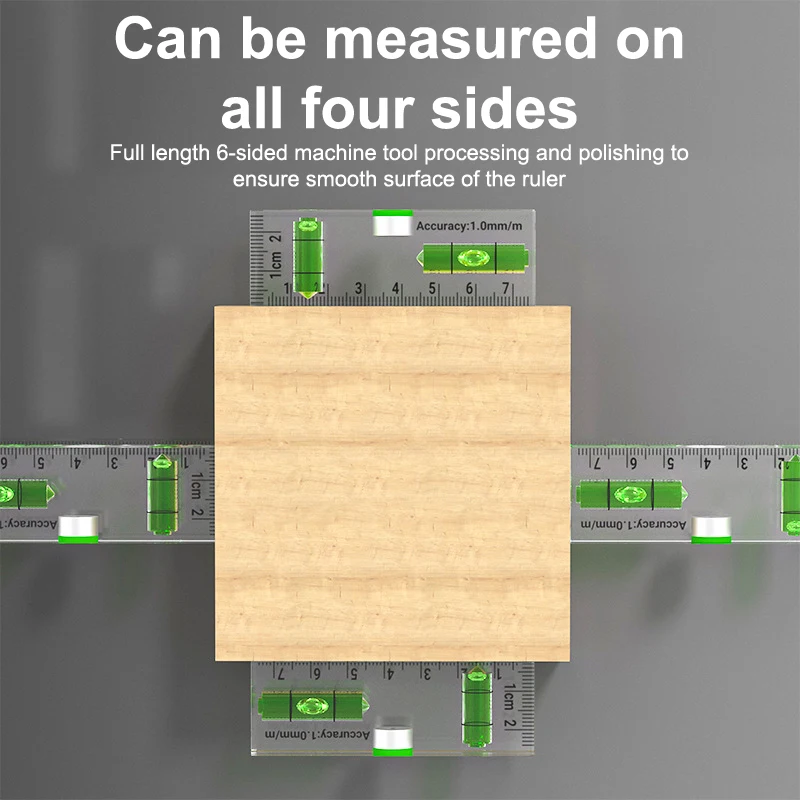 أداة مستوى الفقاعات الصغيرة عالية الدقة من الأكريليك أداة تسوية صغيرة للمستوى المغناطيسي القوي لقياس المستوى #1