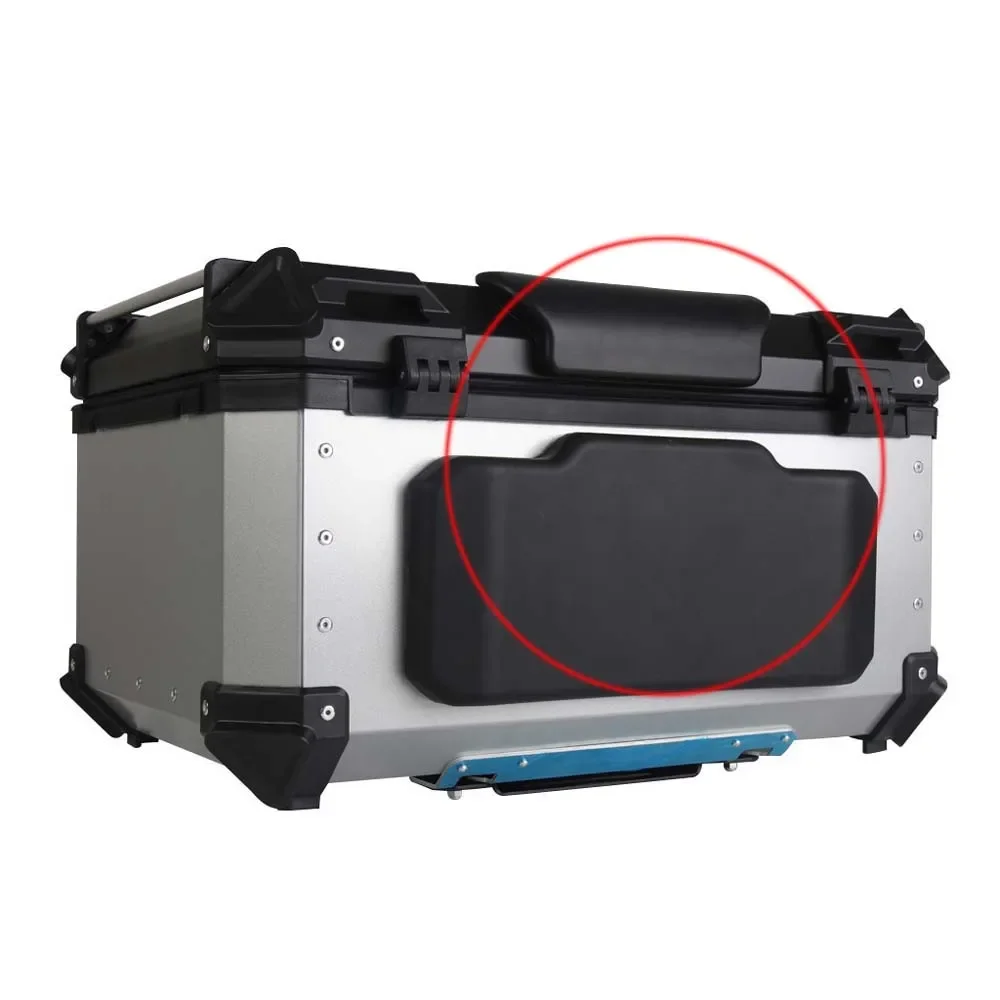 Shockproof Passenger Backrest Back Pad Rear Saddlebag Trunk Sticker Decal Top For CASE Box Cushion For Motorcycle Universal