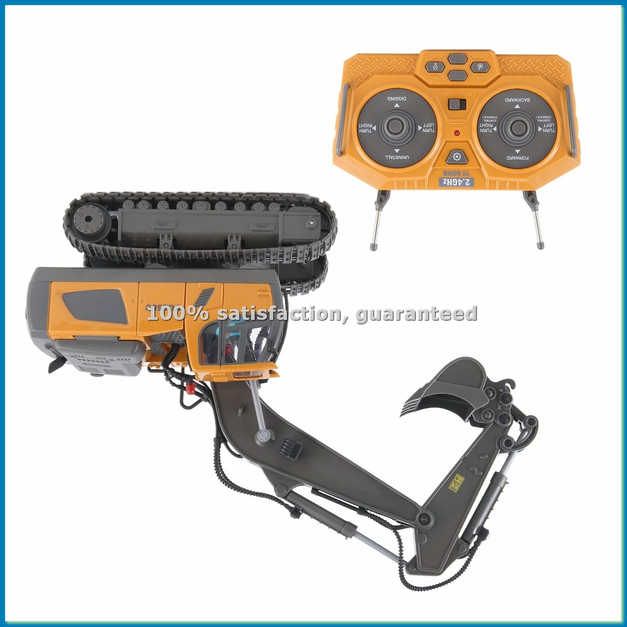 2.4G Wireless RC Excavator Remote Control RC Truck Crawler Truck Electric Engineering Vehicle -ABWO