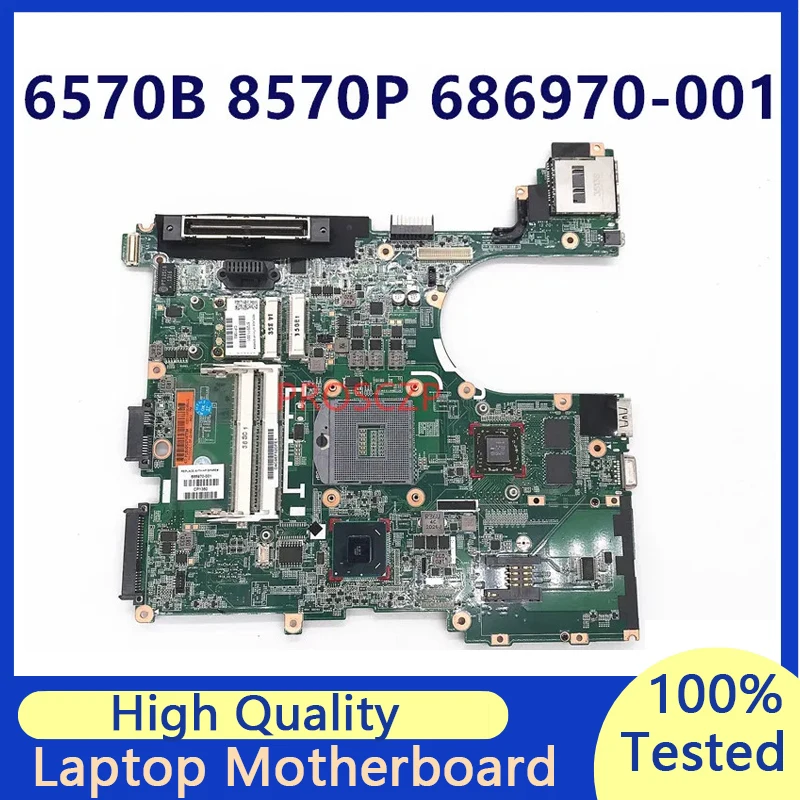 686970-001 686970-501 686970-601 Mainboard For HP 6570B 8570P Laptop Motherboard 216-0833018 With SLJ8A QM77 100% Working Well