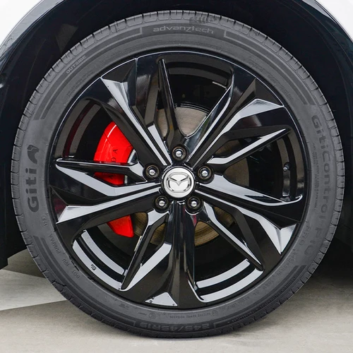 Imagen 2 del producto 4 Uds 57mm 55mm accesorios tapa central de rueda de coche cubierta de cubo para Mazda 3 6 2 5 CX-5 CX-30 CX-50 CX-90 CX-8 BT-50 CX-80 CX-70 MX-30