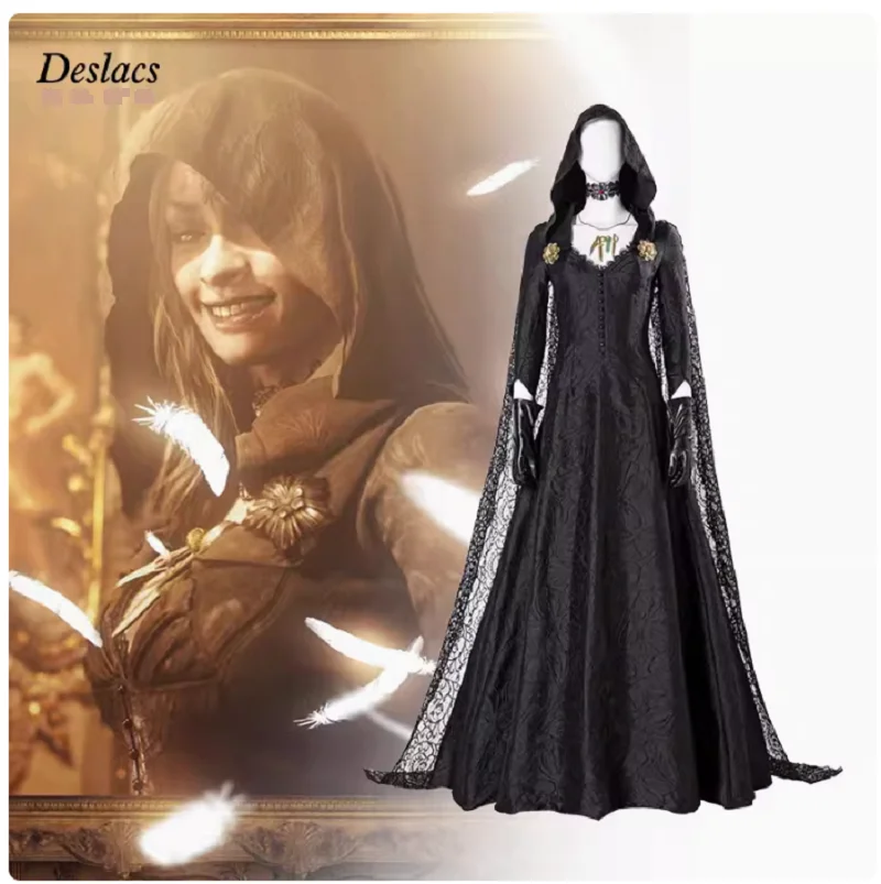 Hot selling village cosplay clothing, Berati Mitrescu moth female cosplay clothing, customized for women