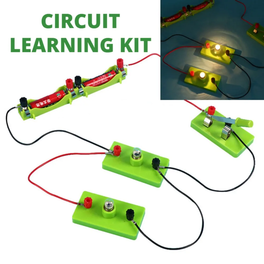 Experiment Science Toys Electric Circuit Experiment Electricity Learning Kit Montessori Learning Experiment Set Basic Circuit