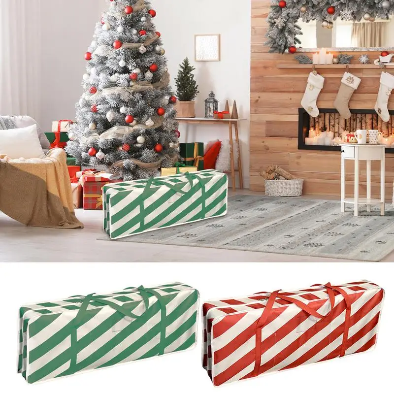 600D Oxford cloth Wrapping Paper organizer storage for Holiday Adjustable Christmas decoration storage bag