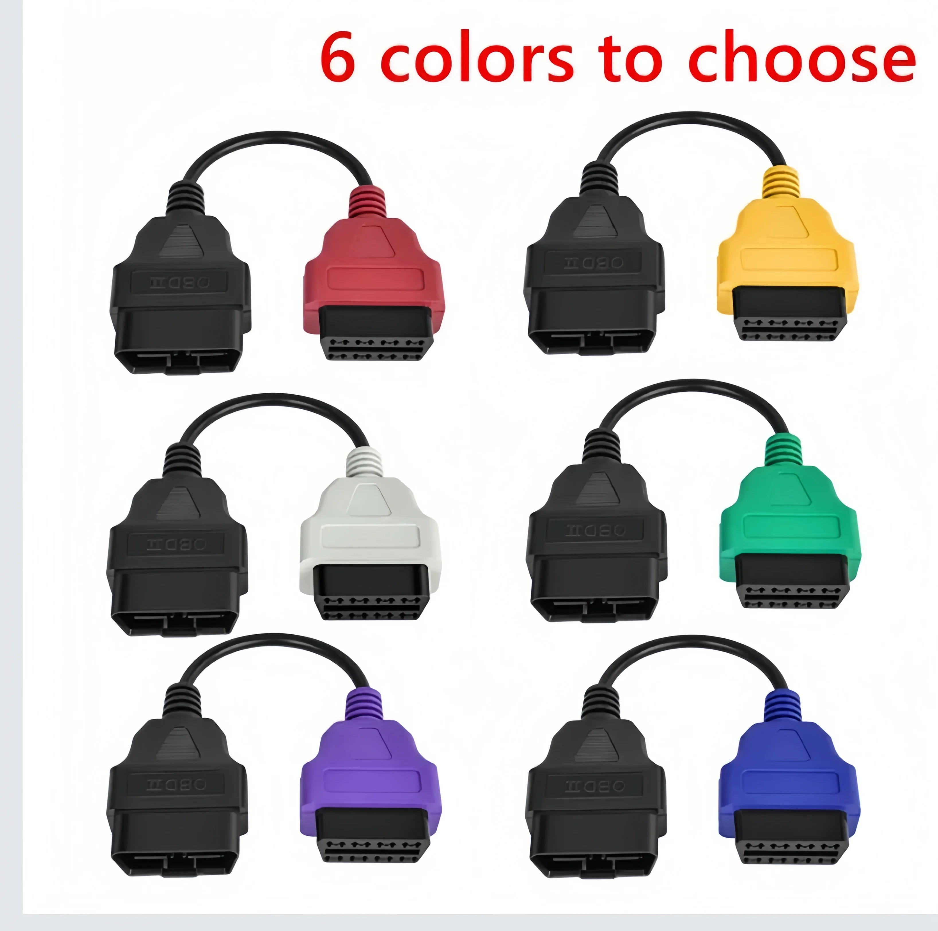 Auto OBD2 Connector Diagnostic Adapter Cable for FiatECUScan Multiecuscan for Fiat Alfa Romeo and for Lancia 6PCS ECU Cables