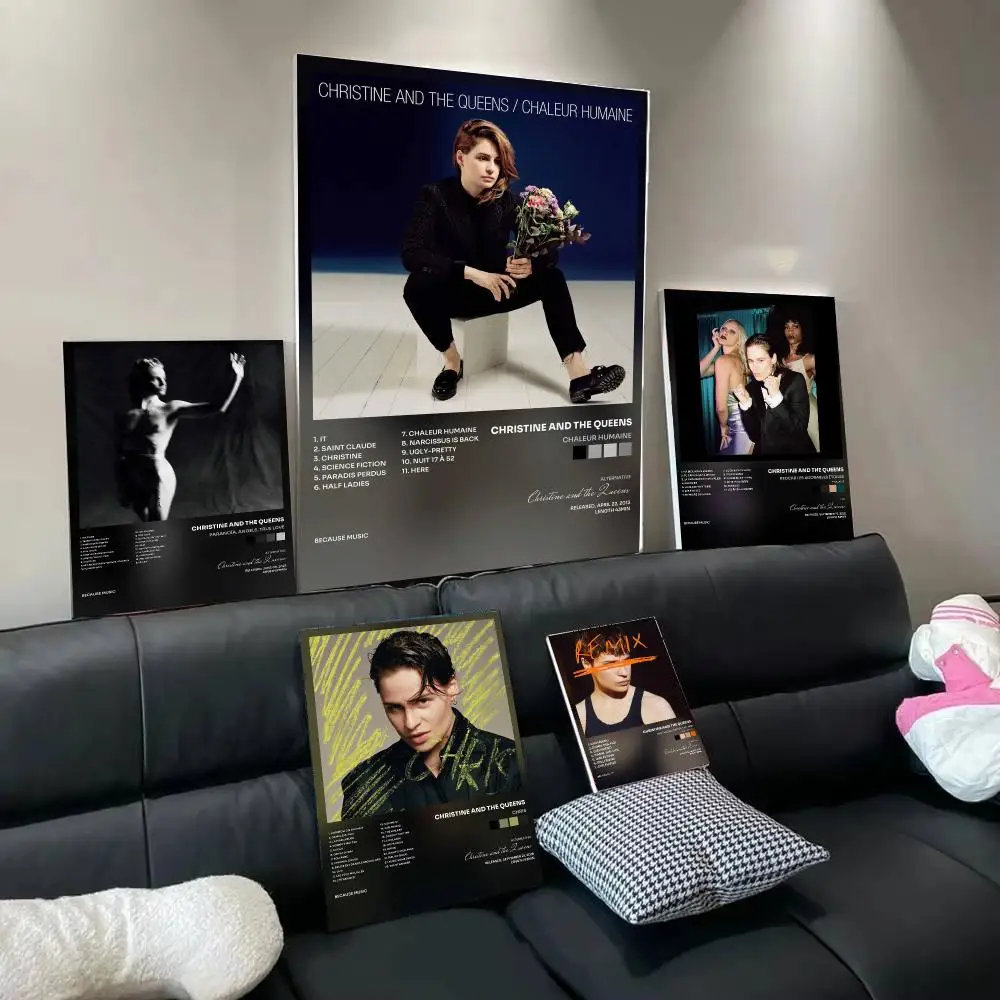 Singer C-Christine and the Queens Poster Aesthetic Wall Art Poster Minimalist Bedroom Decor Cool Room Stuff