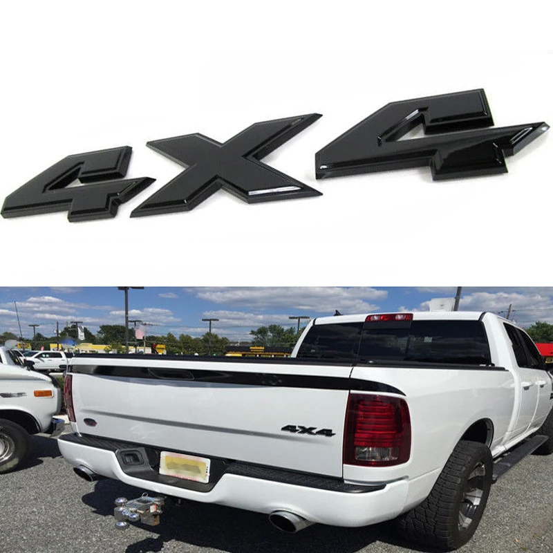 Tailgate Nameplate Sticker Car Black Practical For Dodge for ram 1500 for 4x4 Emblem Logo Sale Tool Replaces Latest