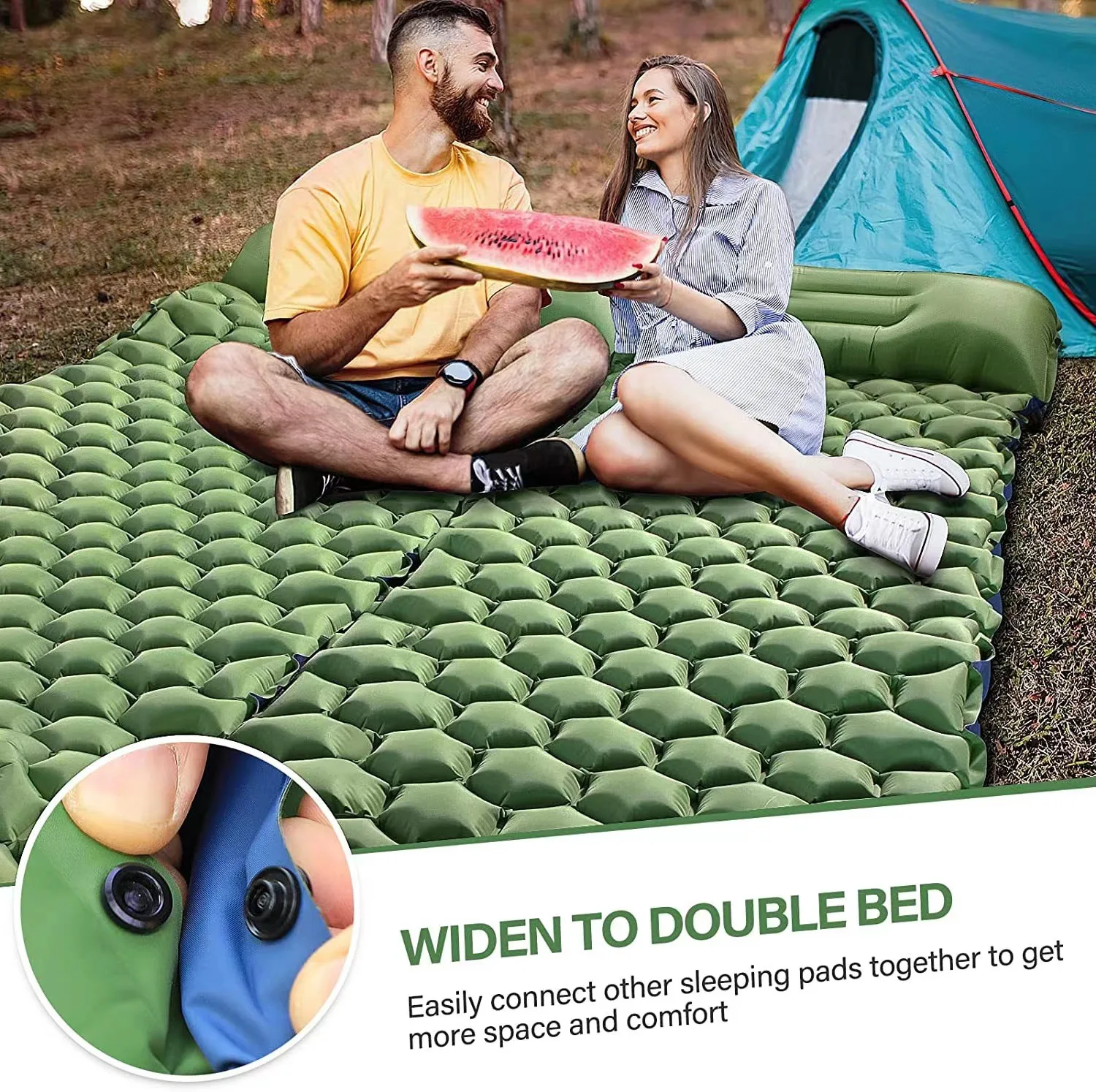 Hot selling foot cushion TPU moisture-proof portable air cushion camping mat tent splicing air cushion