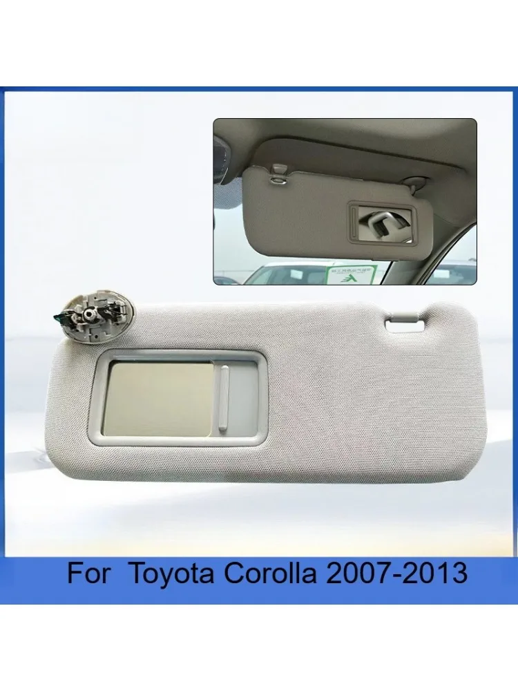 Osłona przeciwsłoneczna z lusterkiem do Toyota Auris Corolla 2007 2008 2009 2010 2011-2013 Szara Beżowa Osłona Przeciwsłoneczna Akcesoria Samochodowe — 2