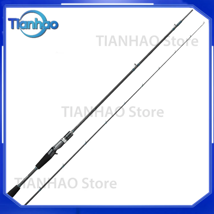 2 Section Black Carbon Freshwater Saltwater Hard Trolling Sea Spinning Casting Carp Lure Fishing Rods for All Anglers