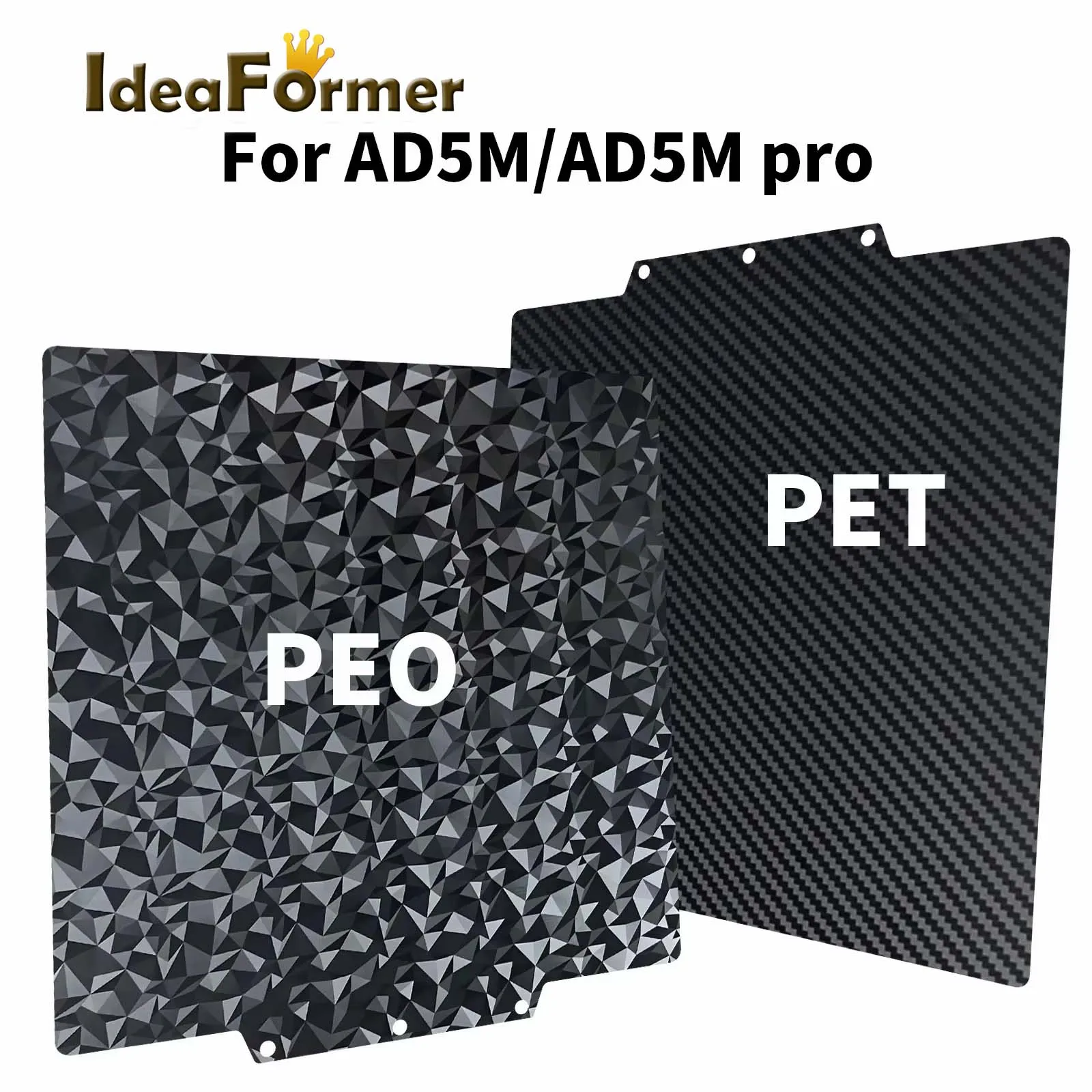 Flashforge Adventurer 5m Bed PEO PET PEI Spring Steel Sheet 235x235 Double Sided Heat Bed For Flashforge Adventurer 5m Pro Plate