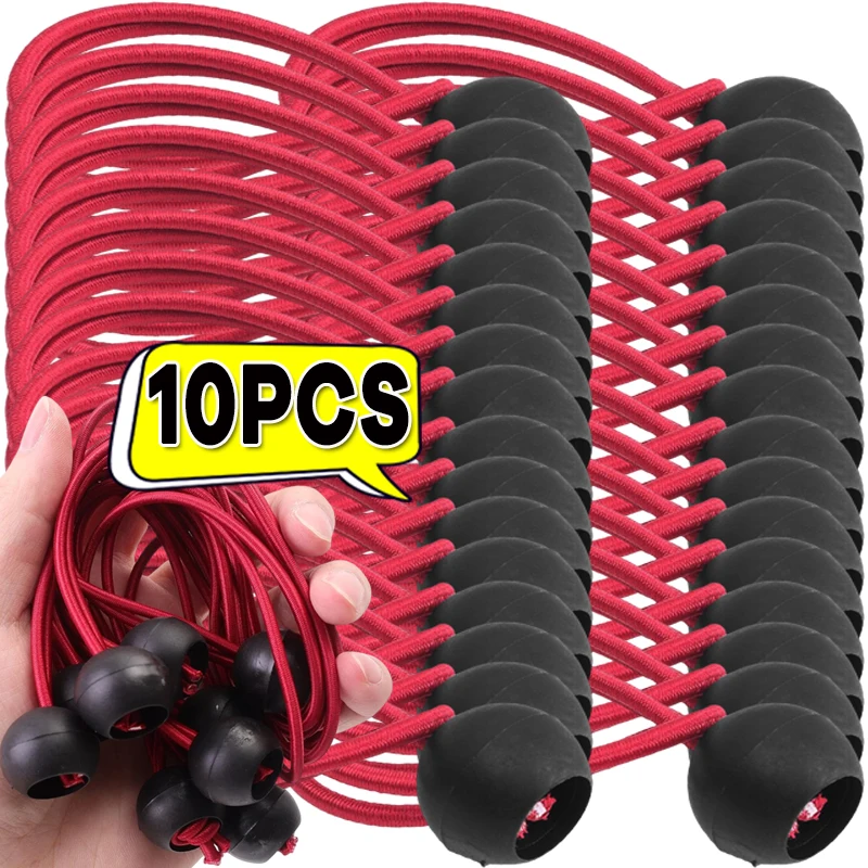 Outdoor Tent Canopy Tie Down Clips Red Elastic Straps Storage and Fasten Accessories Heavy Duty Camping Awning Tie Down Rope