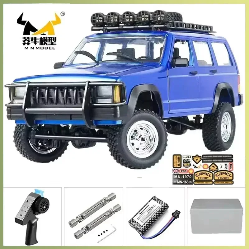 MN MN82 1:12 Retro Rc รถไฟ LED Full-scale จําลอง LC79 Professional 4WD รีโมทคอนโทรลรถกระบะ RC รถบรรทุกของเล่น