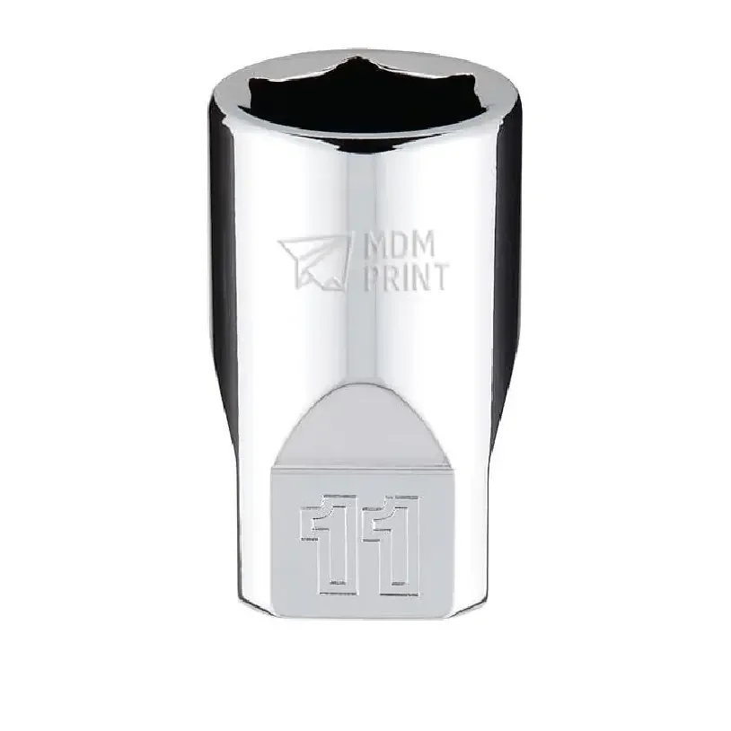 

1/4 in. Drive 11mm Metric 6-Point Socket with FOUR FLAT Sides