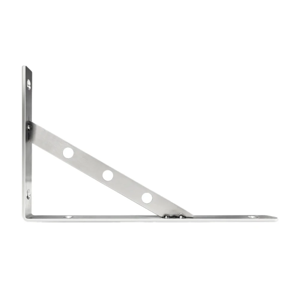 

Stainless Steel Triangle Bracket Heavy Duty Wall Mounted Shelf Support Holder For Kitchen Bathroom Workshop Storage