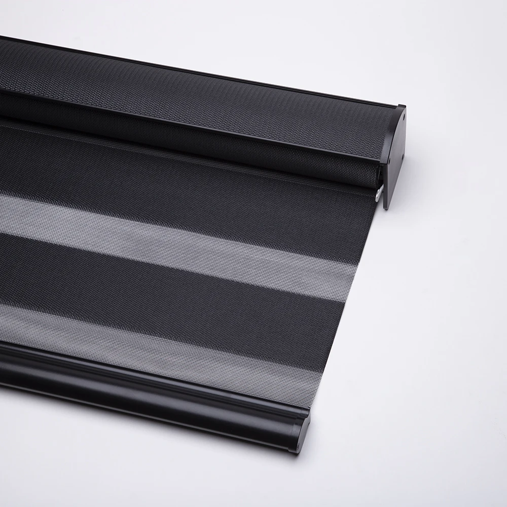 

# Hot Smart Window Roller Shutter Cordless Zebra Lampshade, Electric Zebra Lampshade With Rod Control Motor5